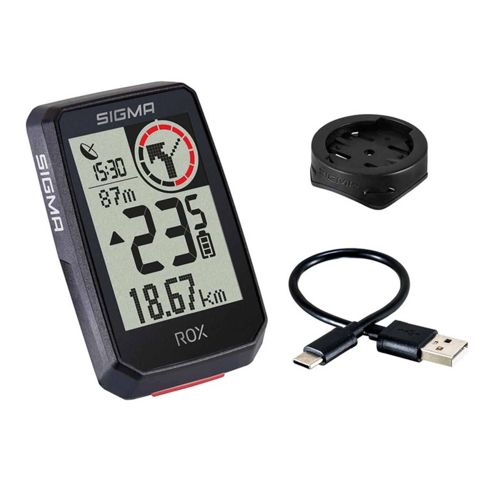 SIGMA SPORT Sigma ROX 2.0 GPS Fietscomputer met USB-C Oplaadkabel