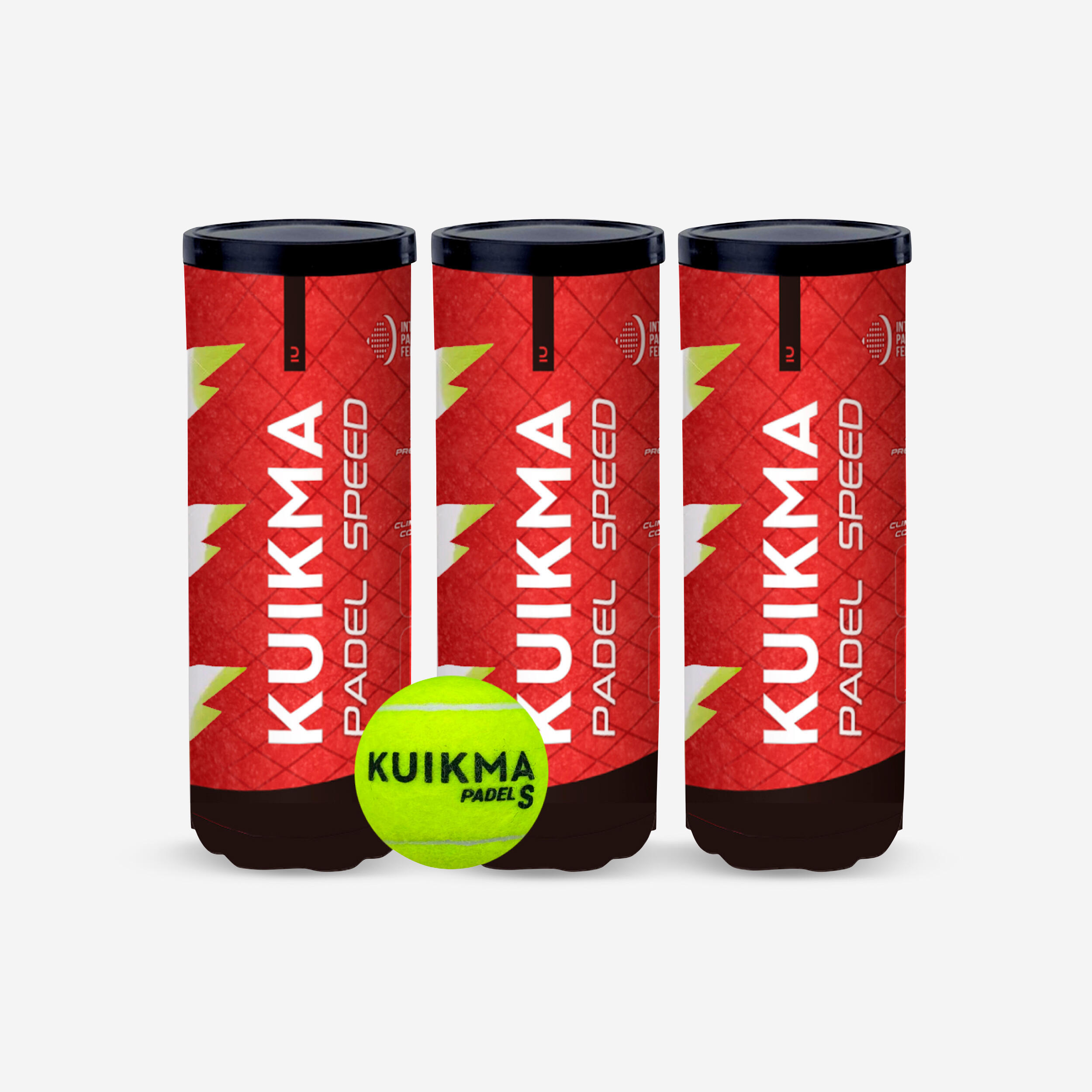 KUIKMA Seconde vie - Tripack balles de padel pressurisées - Kuikma PB Speed - TRÈS BON