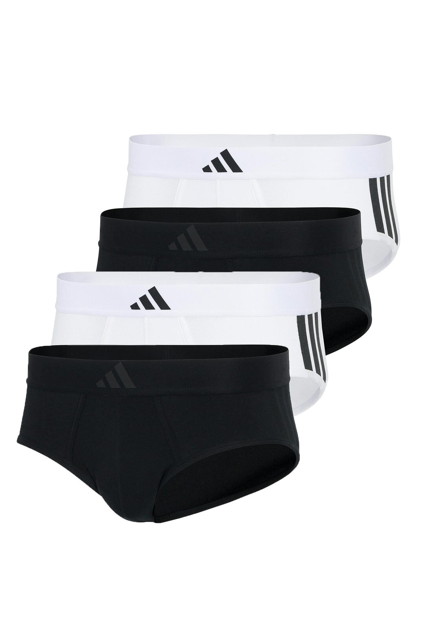 ADIDAS Adidas Basic Brief Men Herren Unterhose Slip Unterwäsche 4er Pack