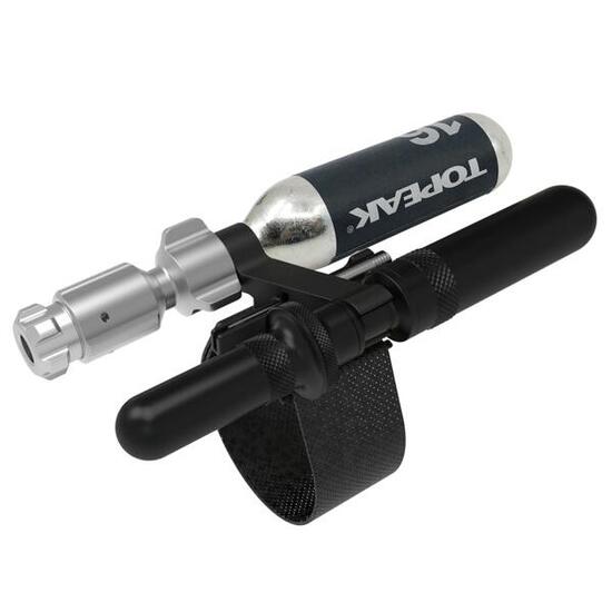 Topeak CO2 Kartuschenpumpe & Reparaturset Tubi Master, Schwarz, 16 g