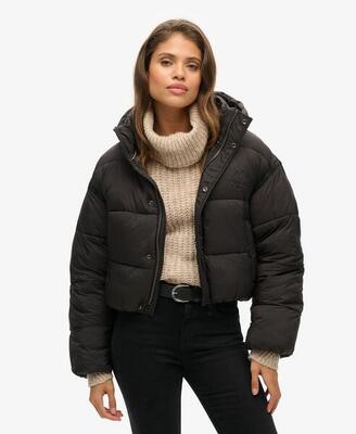Kurze gesteppte Cocoon-Jacke von SUPERDRY