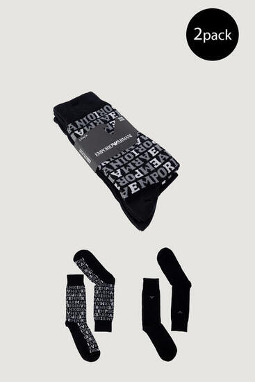 Calzini Lunghi Uomo 2PACK Nero