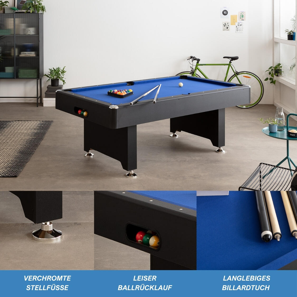 Tavolo da biliardo "Transfer" 5ft + accessori 3/7