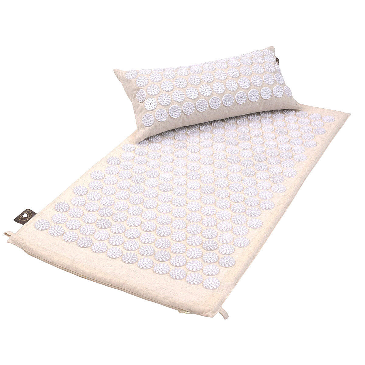 LOTUS Lotus Set spijkermat en spijkerkussen linnen naturel