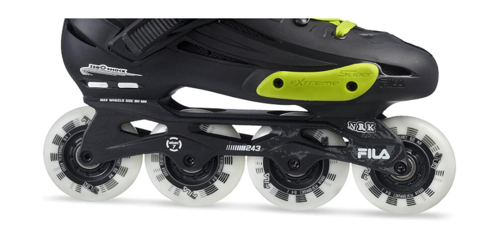 Roller Fila nrk fun noir/jaune/magenta T42 2/5