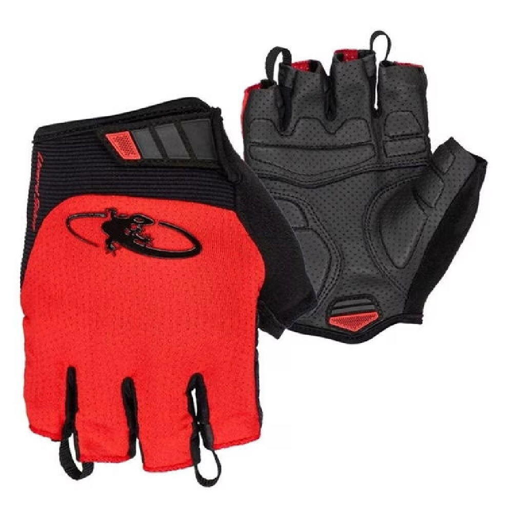Lizard  Skins Cycling Mitts Fingerless Gloves Aramus Cadence Crimson Red 1/7