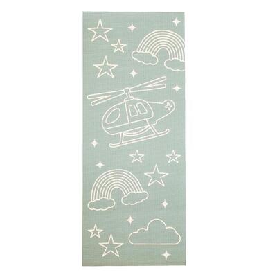 Lotus kinder yogamat dino asgroen