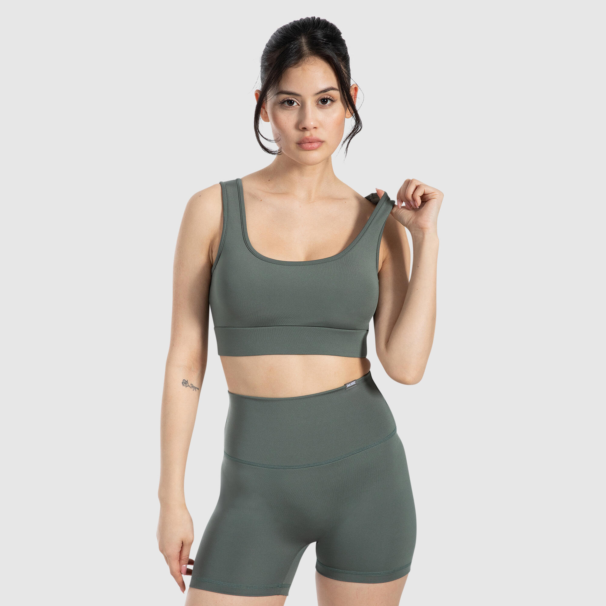 SMILODOX Damen Sport BH Debby Grün