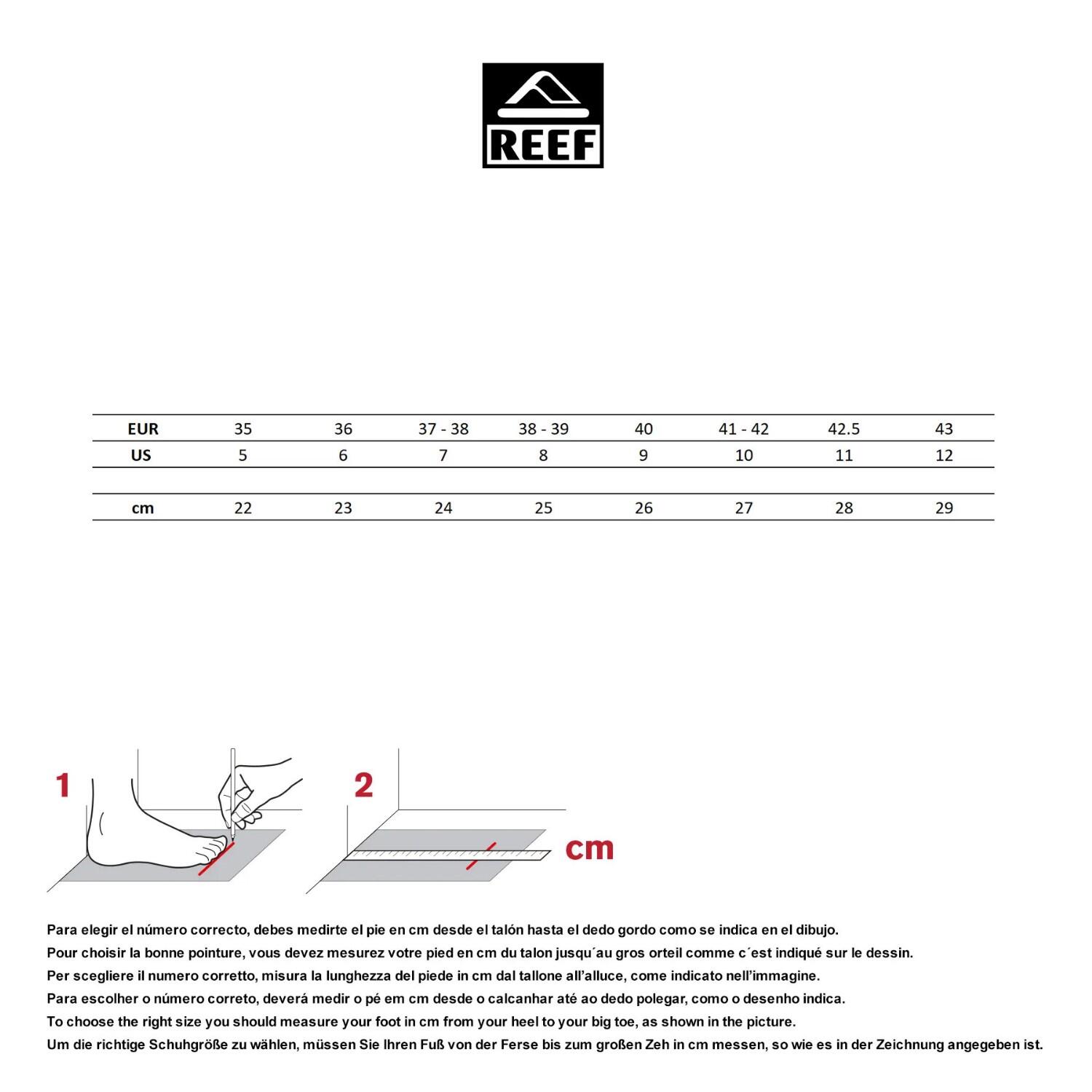 Reef Cushion Bondi Zehentrenner für Damen 4/4