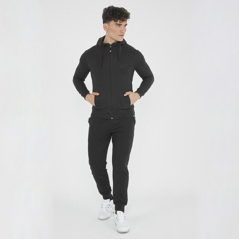 Jachetă sport ușoară cu glugă MAYA oversize neagră