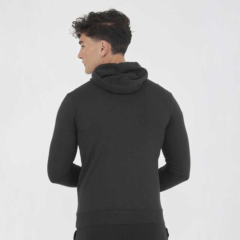 Jachetă sport ușoară cu glugă MAYA oversize neagră