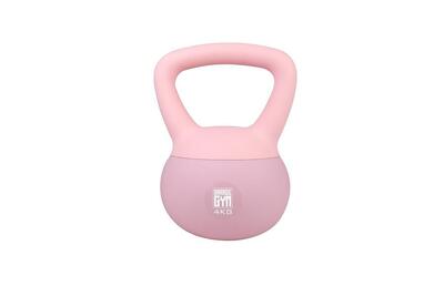 Orange gym soft kettlebell – 4kg - zachte kettlebell voor veilig gebruik - roze