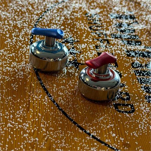 TOPTABLE TopTable Shuffleboard Pucks small 30mm, set 4x Blue and 4x Red
