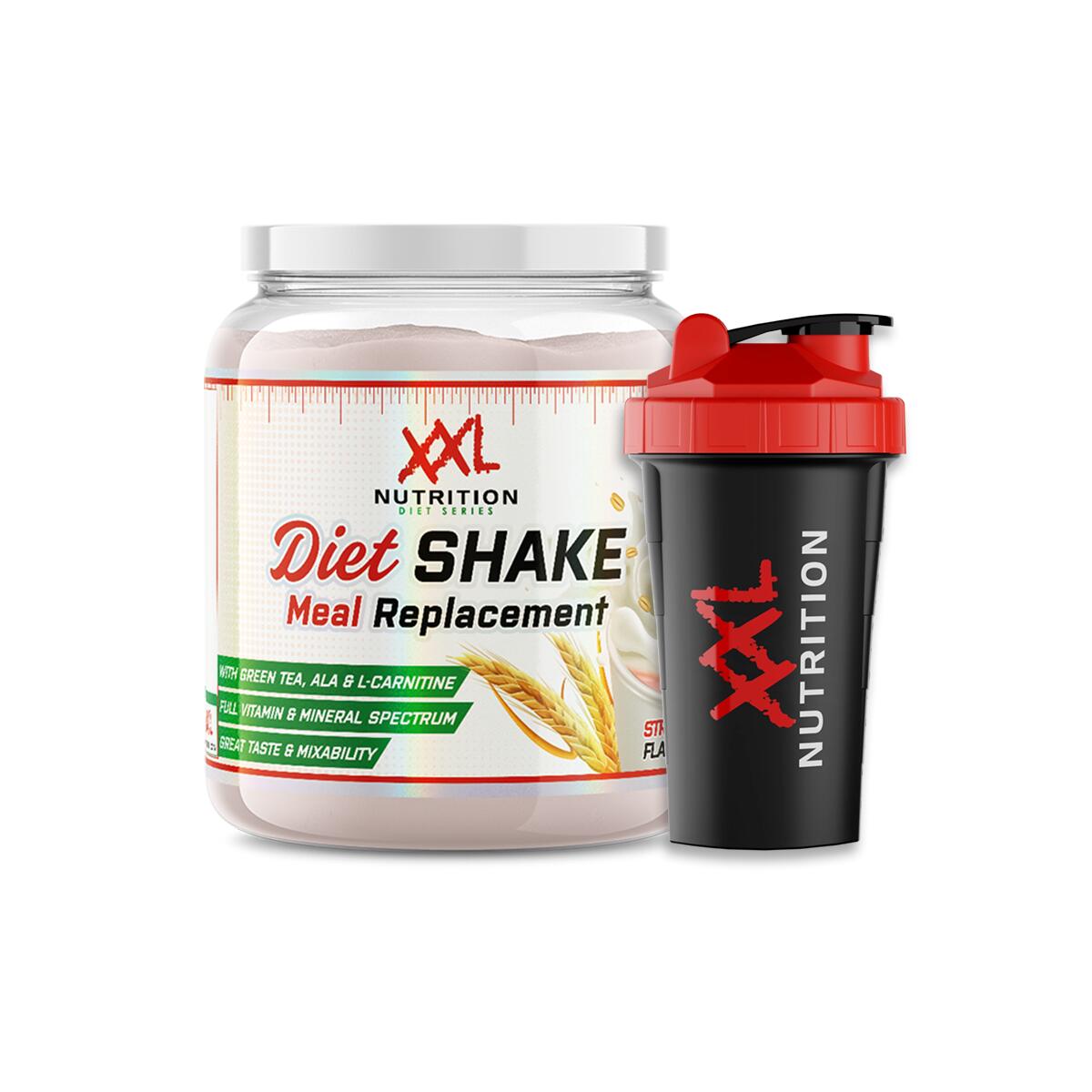 XXL NUTRITION Diet Shake - Maaltijdvervanger - Eiwitshake - Aardbei - 1200 gram