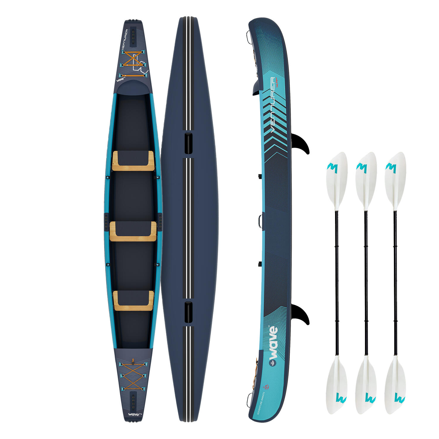 WAVE DIRECT Venturer Inflatable Drop Stitch Canoe