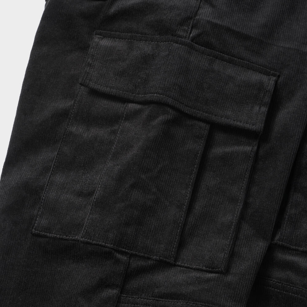 District Corduroy Cargo Black 5/7