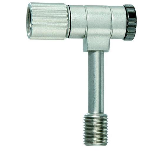 Topeak Ventiladapter Pressure-Rite Shock, Silber