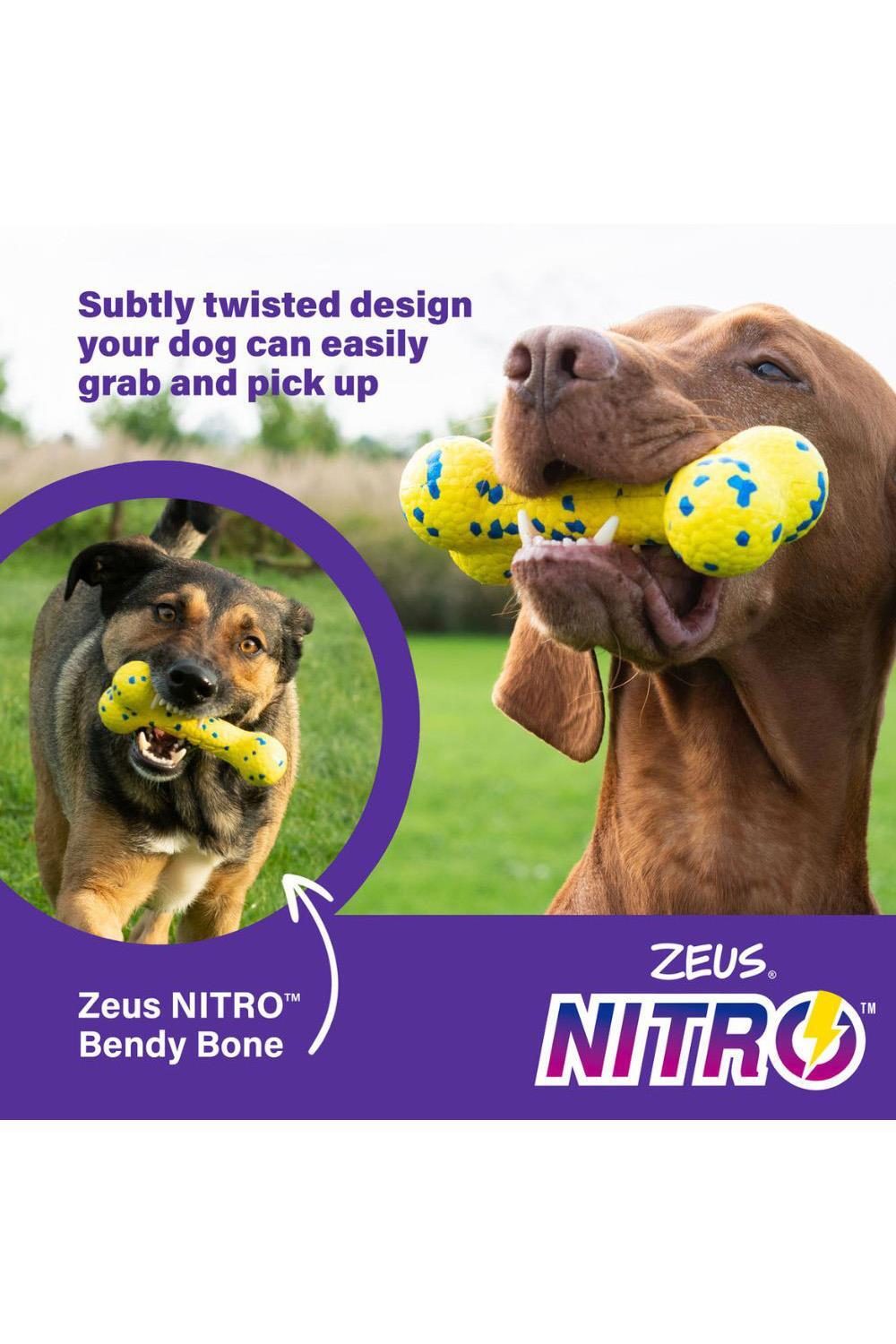 Zeus Nitro Bendy Bone Dog Toy 4/7