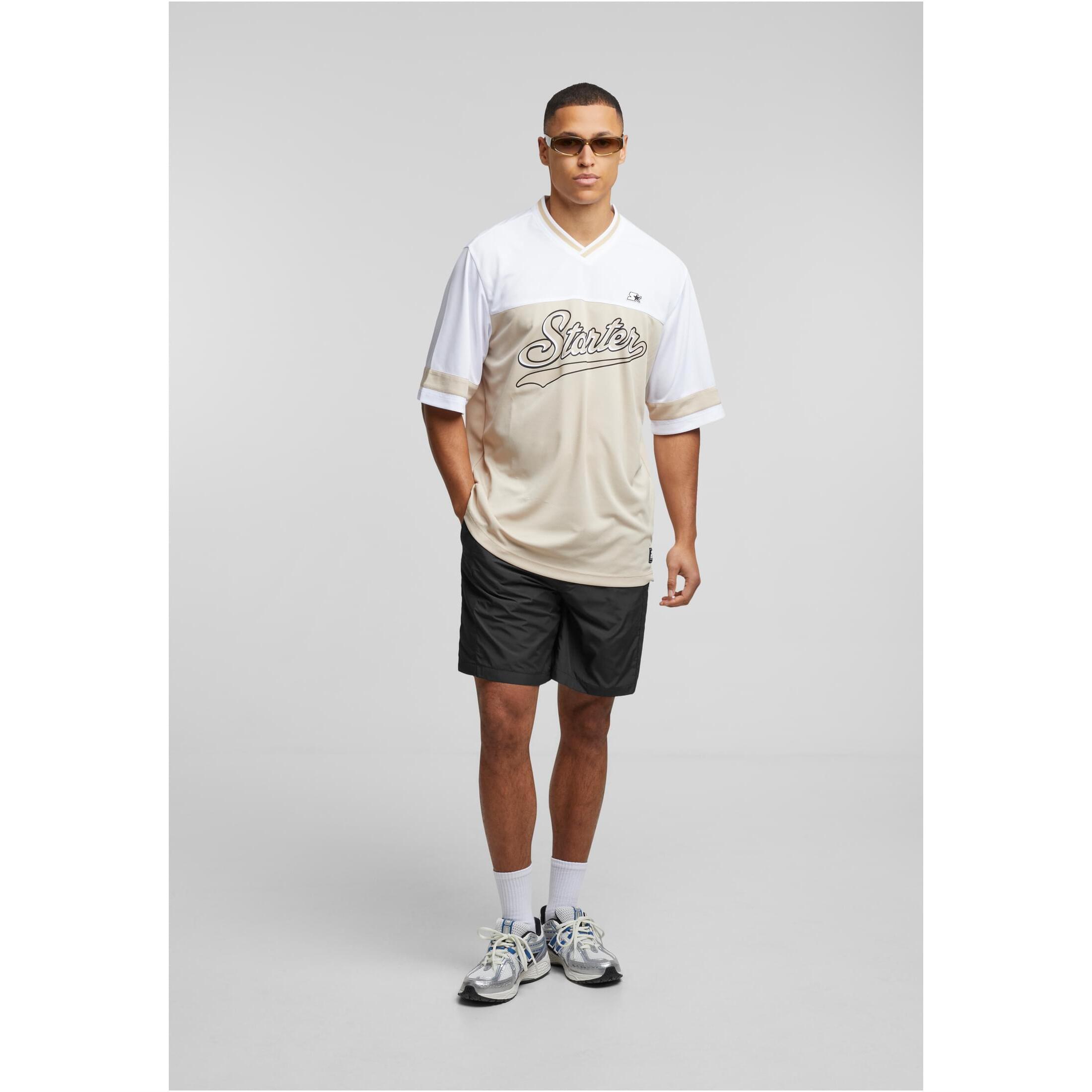 T-shirt a collo a V in maglia Starter 2/3