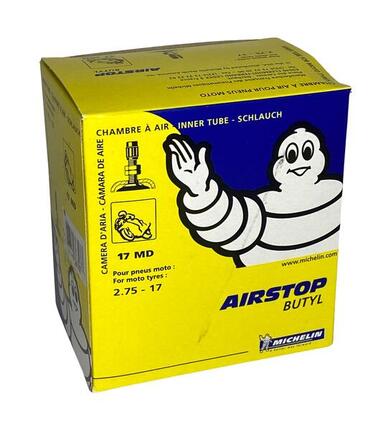 Michelin Innenrohr 17-2.75 mit geradem Ventil für Fahrräder