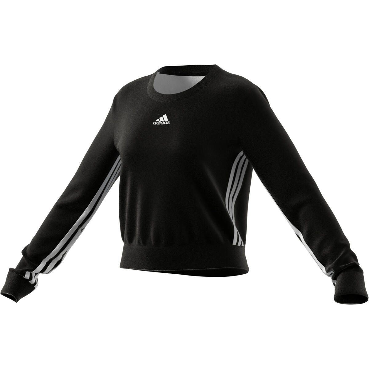Sweatshirt court femme adidas Essentials Cut 3-Bandes Crop 4/5
