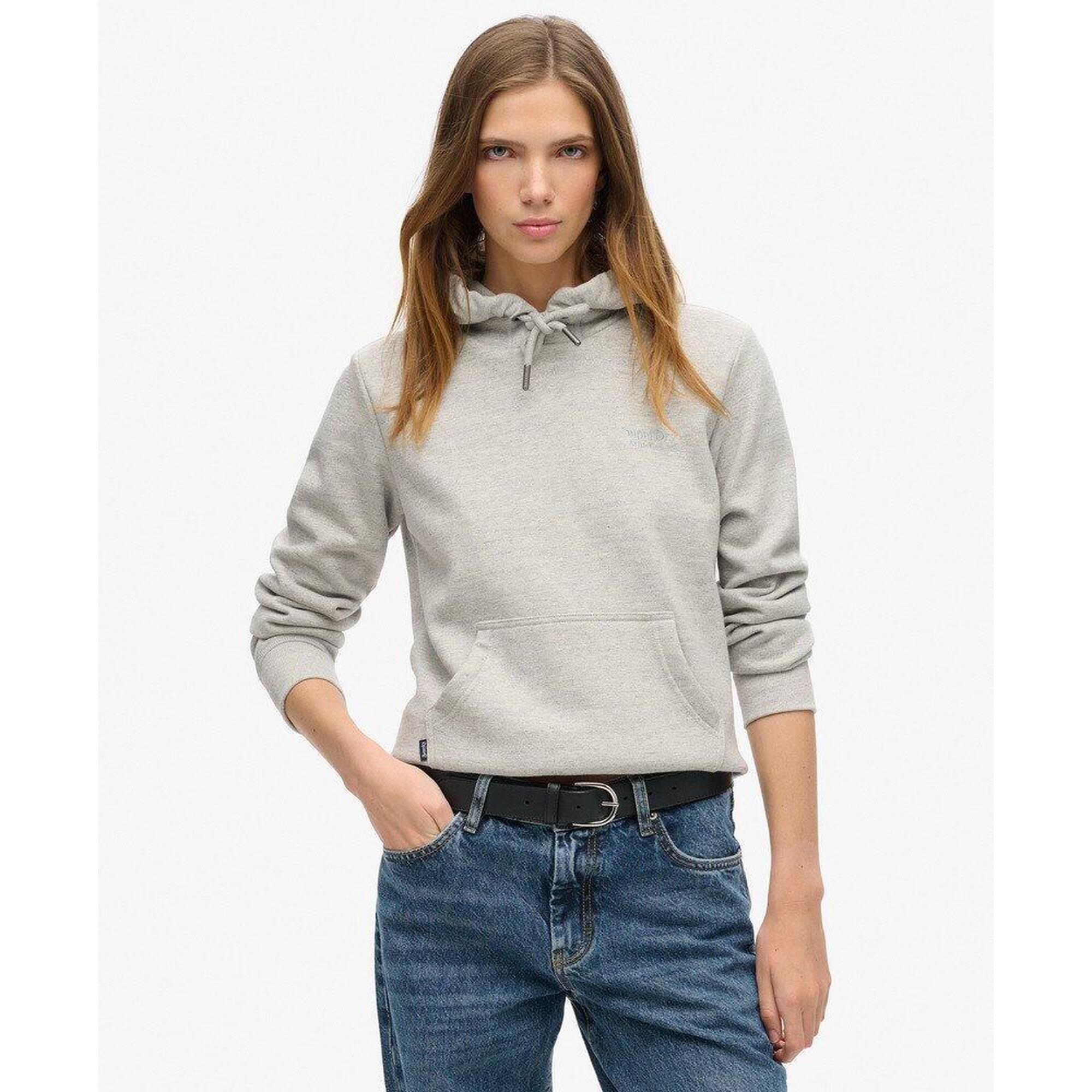 Superdry - Sweat À Capuche Essential Logo - T-shirt Manches Courtes - Gris - Decathlon