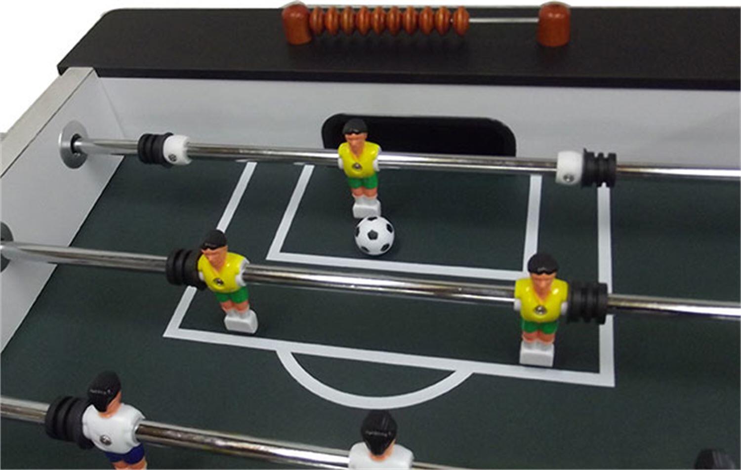 TopTable Big Black Carbon - Voetbaltafel met 16mm Stangen 4/5