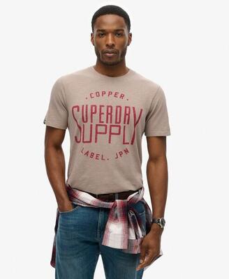 Arbeits-T-Shirt mit Kupferetikett