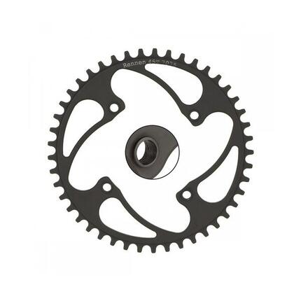 Alu-Krone 4 Gewindeschrauben Rennen 104 mm 3/32" 44,7T