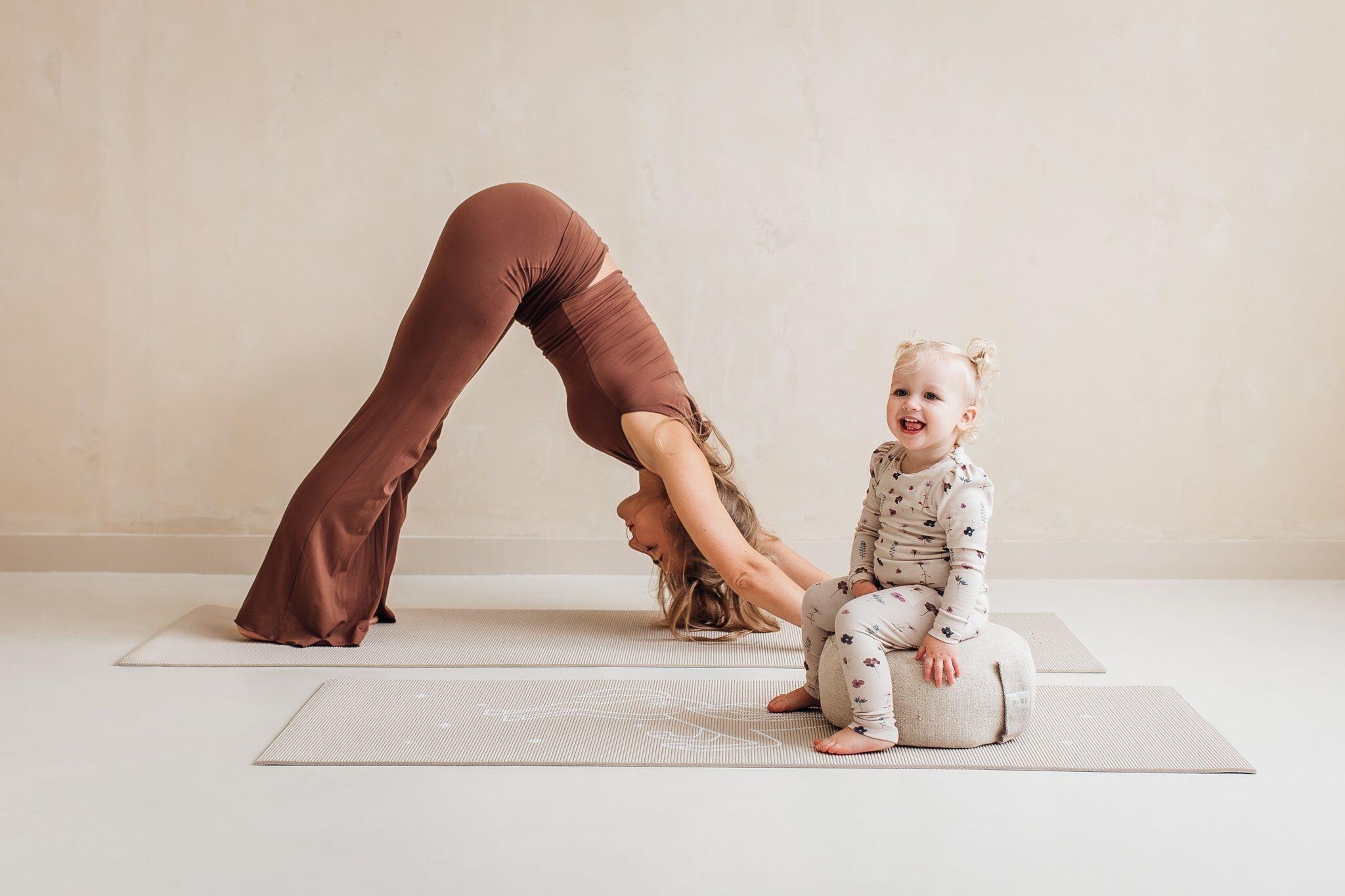 Lotus Kinder yogamat unicorn sand 4/5