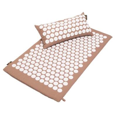 Lotus set spijkermat en spijkerkussen taupe