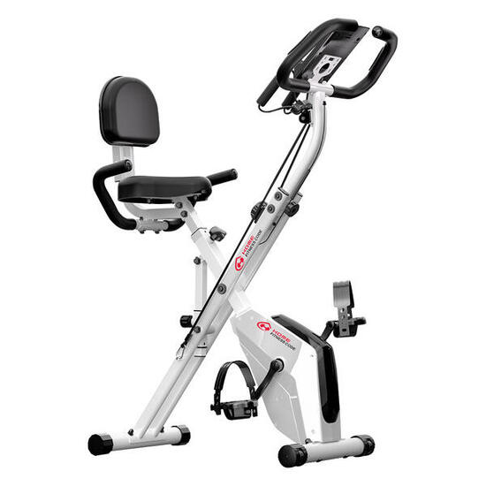 Cyclette magnetica pieghevole con fasce e schermo LCD