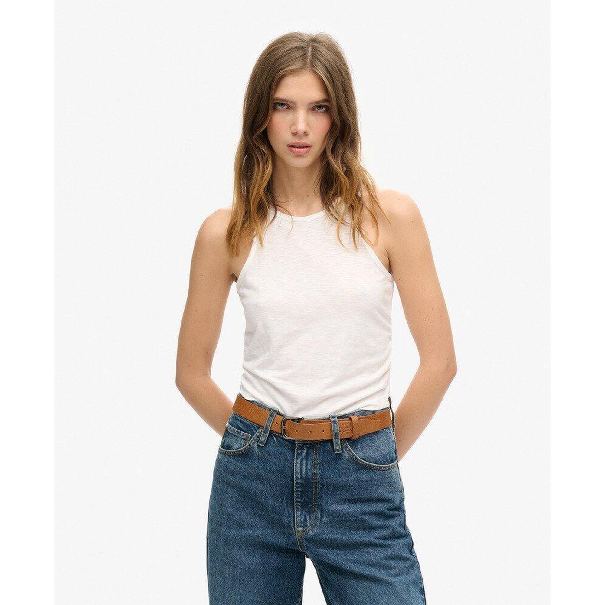 Superdry - Débardeur Froncé - Sous Pull - Blanc - Decathlon