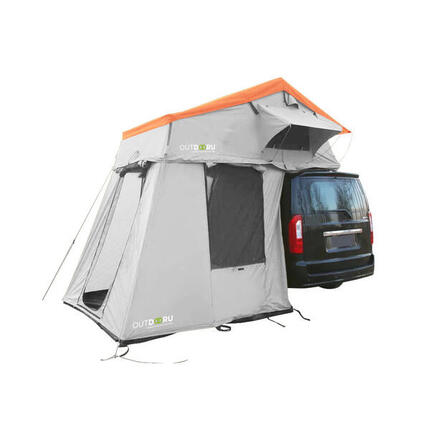 Dachzelt FamilyPlus - 4 Pers. 160cm - NordicBlue - inkl. Dachfe, Vorzelt, Mesh