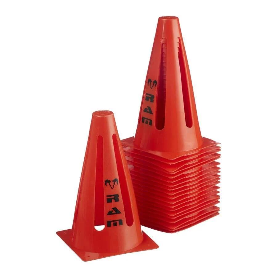 RAM RUGBY Slalompionnen sport - 23 cm - Oranje - 20 stuks