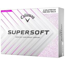 Boite de 12 Balles de Golf Callaway Supersoft Splatter 360