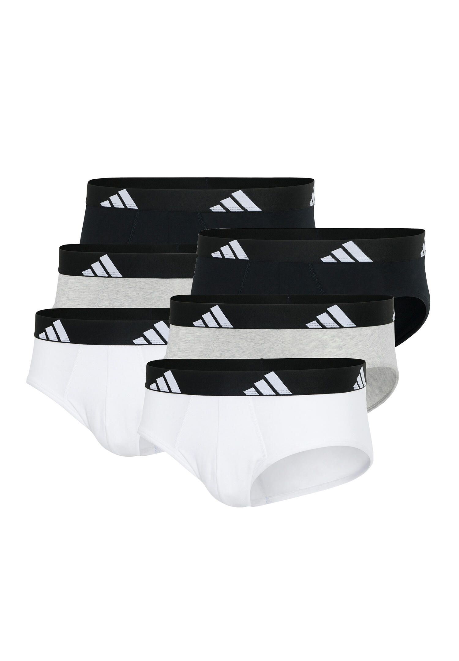 ADIDAS Adidas Basic Brief Men Herren Unterhose Slip Unterwäsche 6er Pack