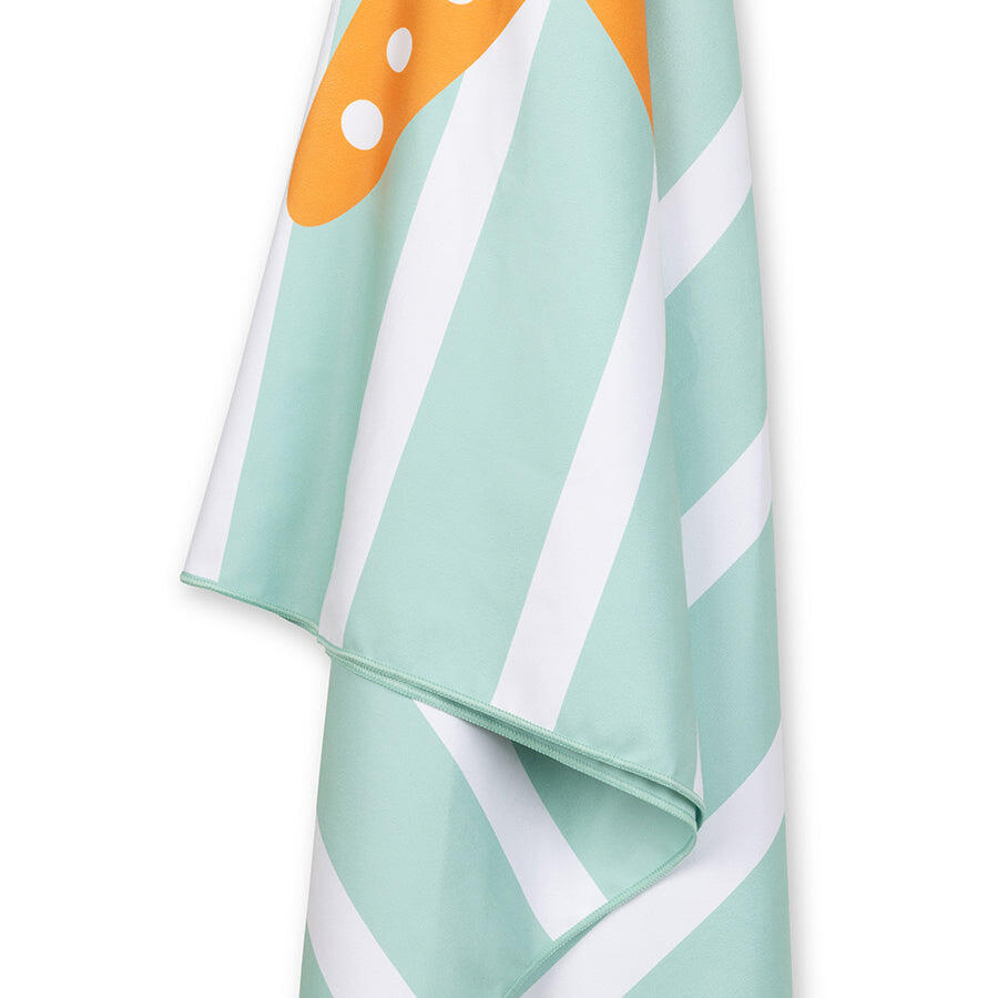 Swim Essentials Mikrofaser Strandtuch - Grün/Weiß - Sterne - 170 x 90 cm 2/4