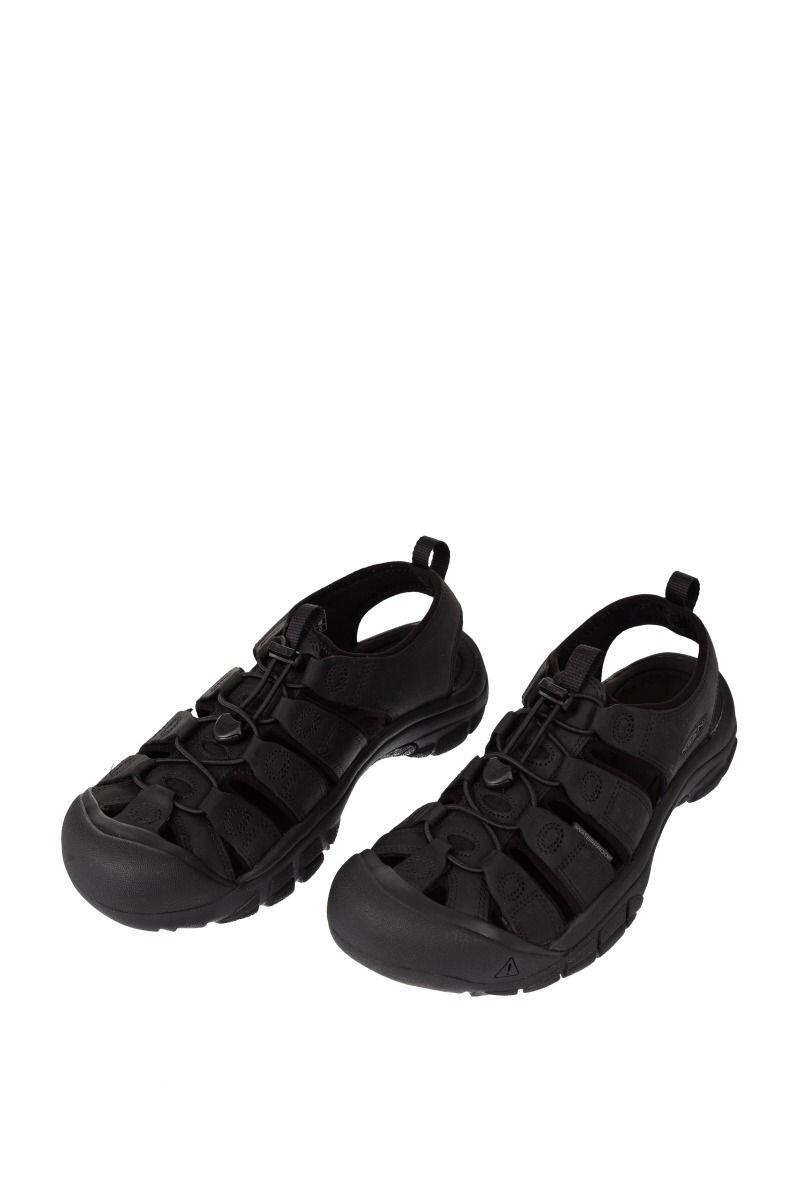 Sandales homme Keen Newport WP cuir noir imperméable orteils semelle caoutchouc 2/3