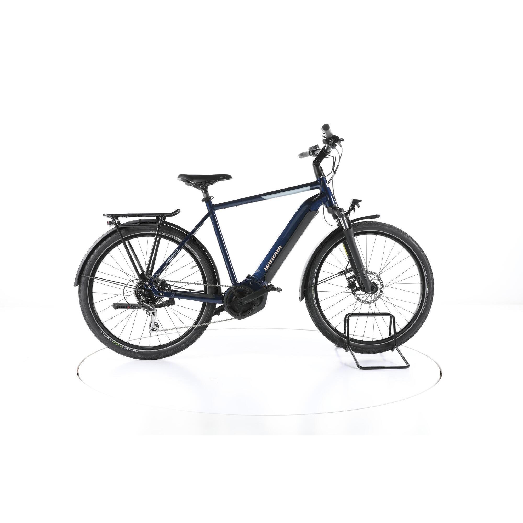 Winora - Reconditionné - Winora Yucatan 8 Trekking Vélo Électrique - Bon - Vélo Tout Chemin - Bleu - 56 - Decathlon