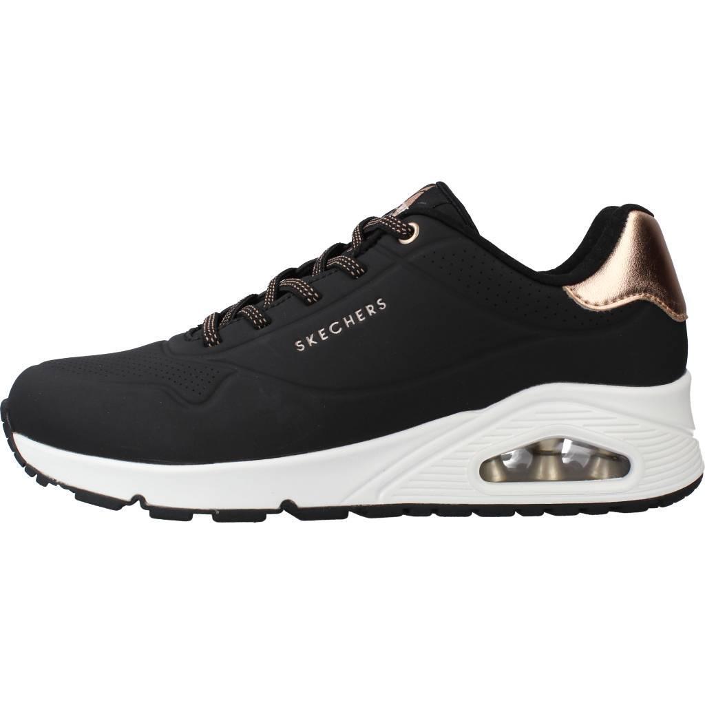 Ténis Skechers Modelo Shimmer Away Cor Preto 2/7