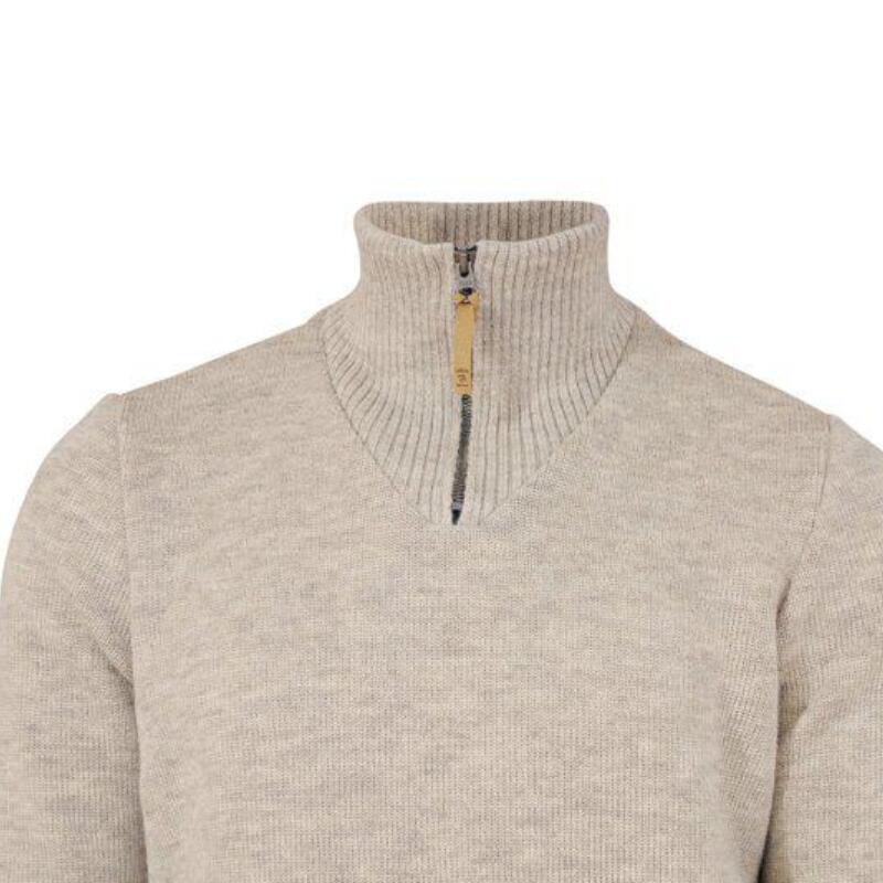 Pullover NLS Elm Birch halber Reißverschluss – 100 % reine,ungefärbte Wolle 2/5