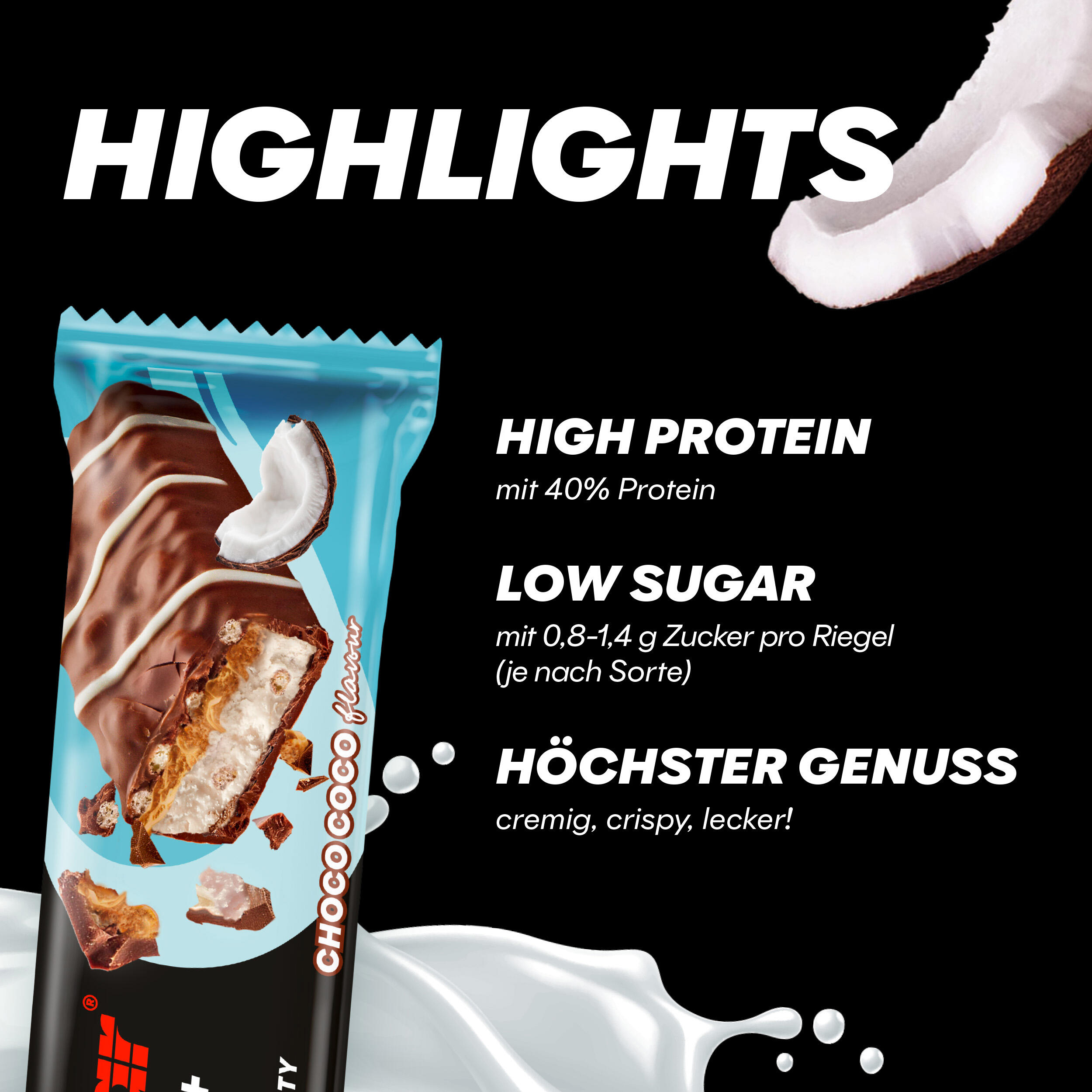 40% Crisp eiwitreep 40g Powerbar (verpakking van 12) 3/7