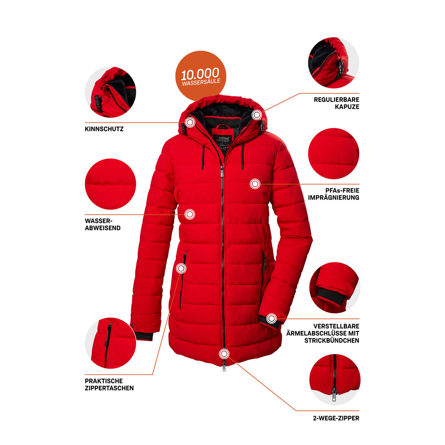 Parka femme Killtec Kow 55 Qltd 5/6