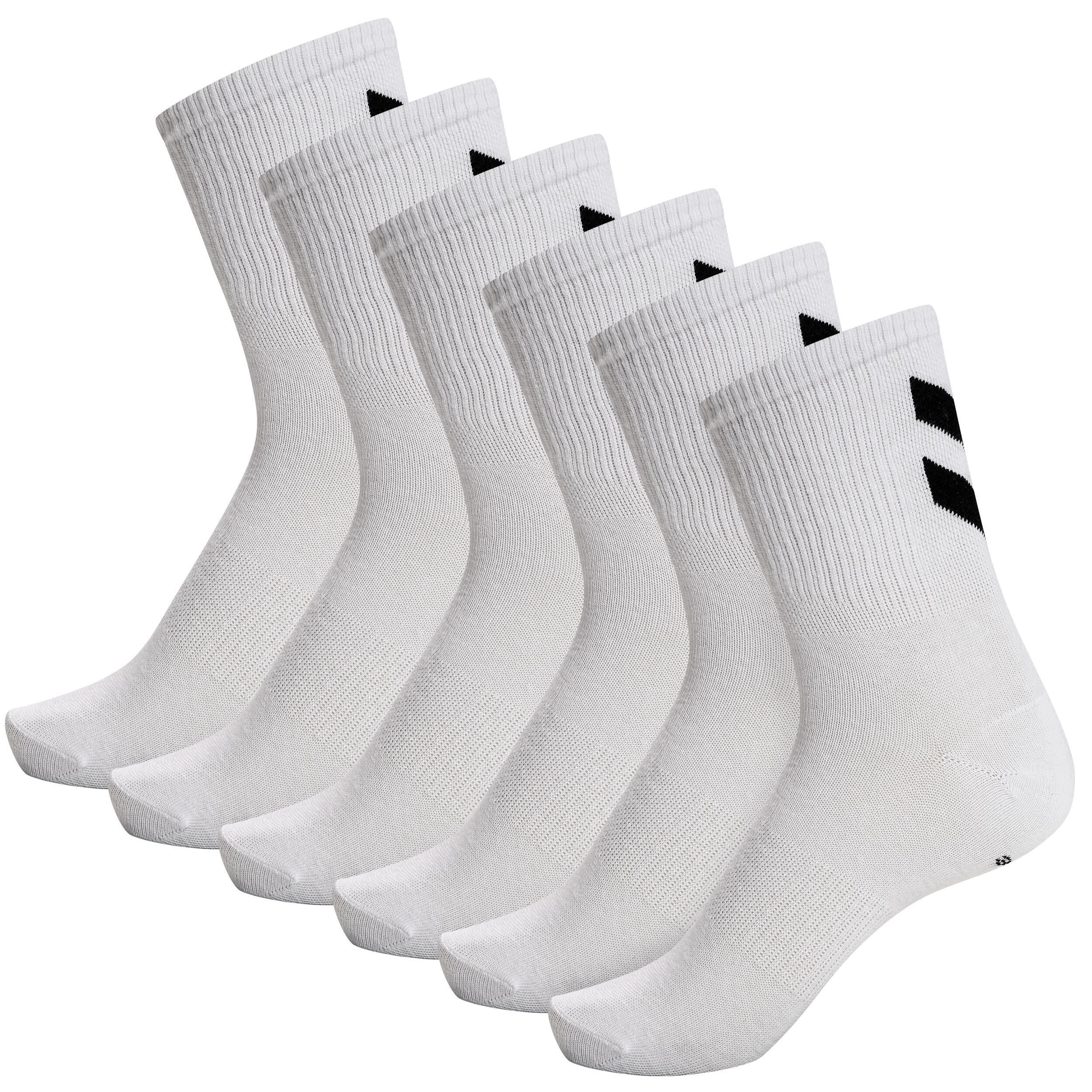 Skarpetki białe Humel hmlCHEVRON 6-PACK SOCKS uniwersalne