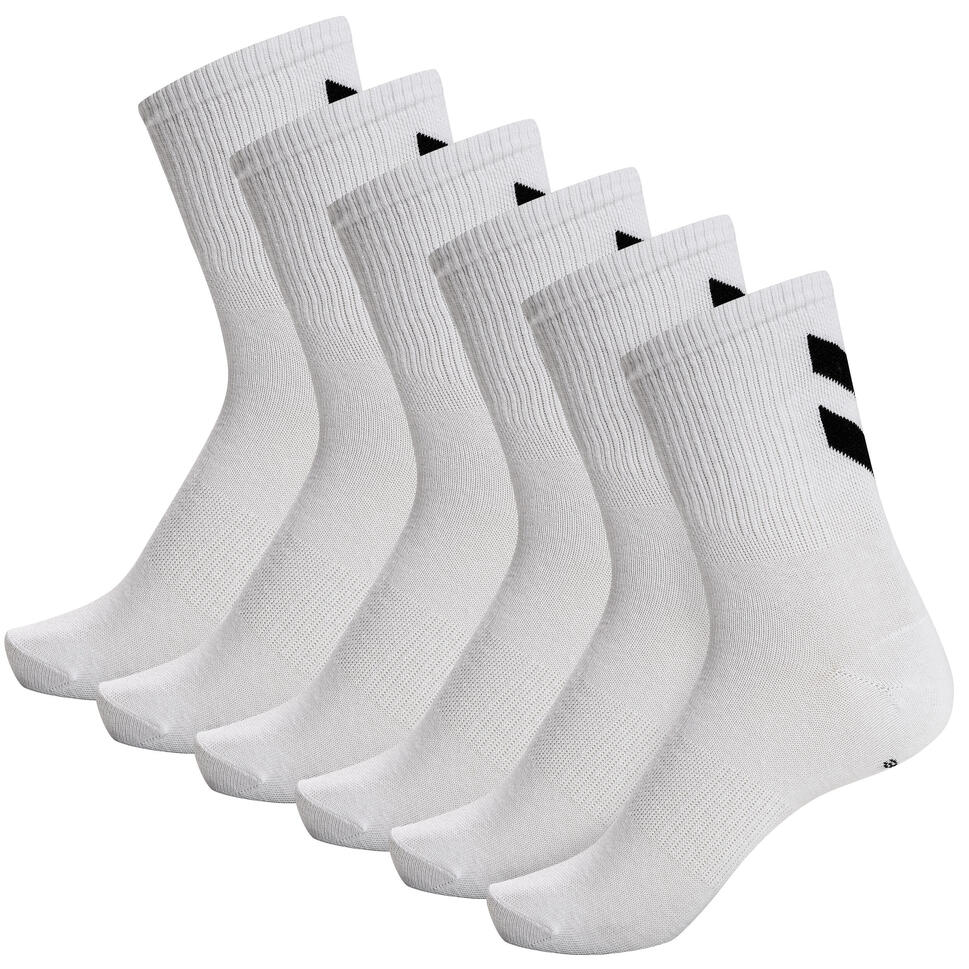 Skarpetki białe Humel hmlCHEVRON 6-PACK SOCKS uniwersalne