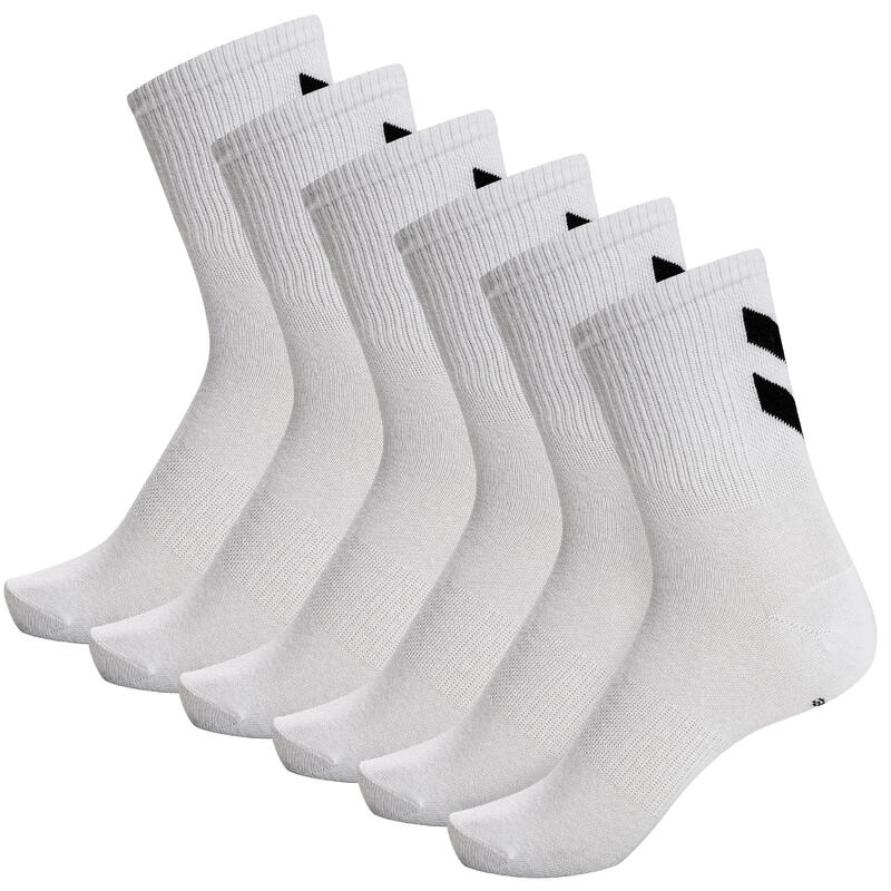 Skarpetki białe Humel hmlCHEVRON 6-PACK SOCKS uniwersalne