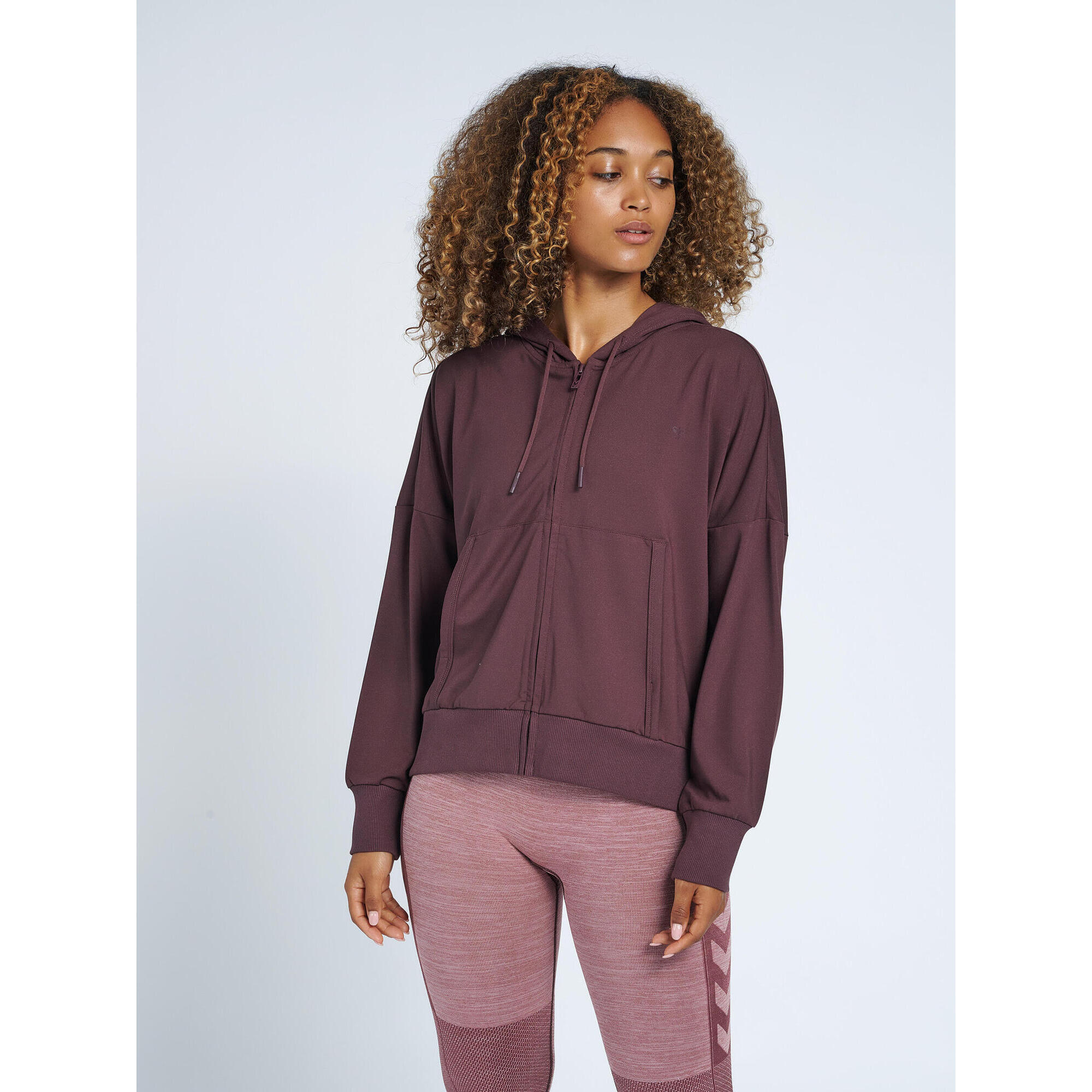 Hummel - Fermeture Éclair Chaussure D'Intérieur Hmlluise Mode De Vie Femme Hummel - Pull - Bordeaux|rose - S - Decathlon