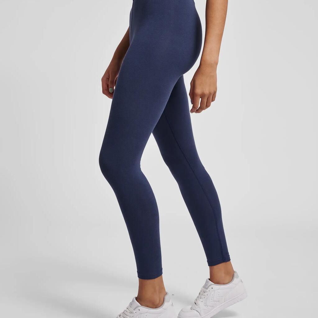 Women's cotton mid-rise leggings Hummel TE Maja