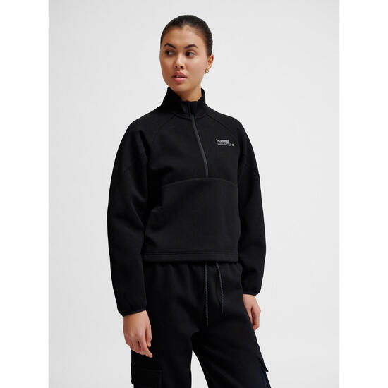 Damska bluza z zamkiem błyskawicznym Hummel Tech Fleece Boxy